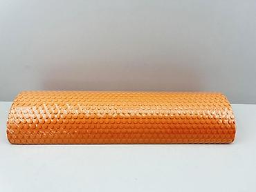 Спорт и отдых: №: 17491 Məhsulun adı: Yoqa üçün masaj roliki A-18, narıncı, plastik — 2