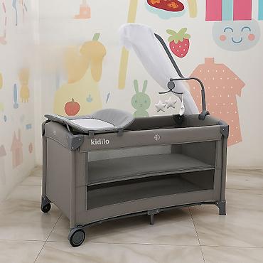 Manejlər: Kidilo 2in1 Multifunksional Uşaq Beşiyi – Model T-702L 👶 Rahatlıq və — 1