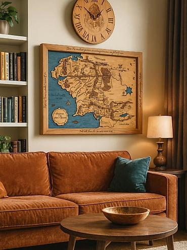 ormar za odecu: Mapa srednje zemlje Gospodar prstenova LORD OF THE RINGS – MIDDLE — 2
