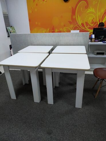 дет стол: Офисный Стол, цвет - Белый, Новый