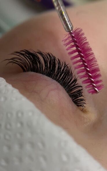 наращивание ресниц с выездом на дом: Ресницы, 2D, Гипоаллергенные материалы