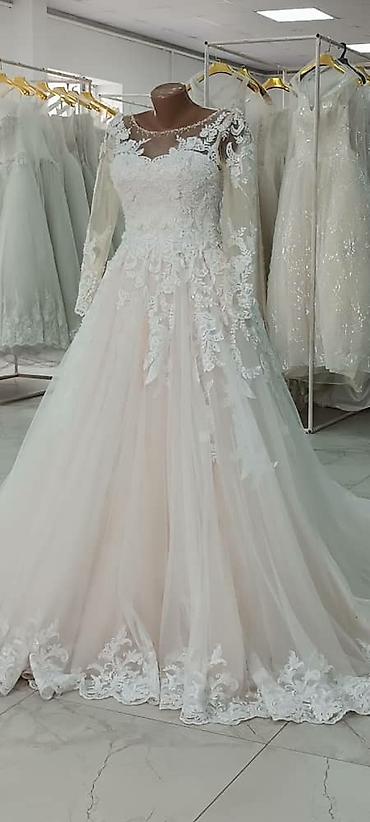 Свадебные платья: Свадебное платье, Закрытое, Мусульманское, Открытая спина, Русалка, Б/у — 7