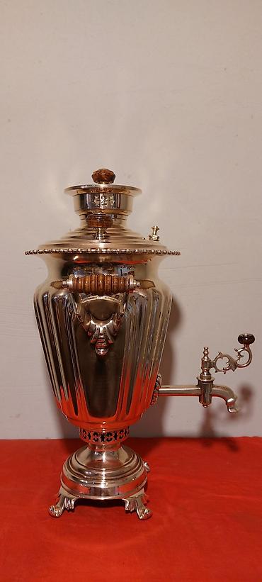 samovar 3 litr: 19-cu esrin sonlari Tula istehsali samovar 5-litrlikdir, materiali; — 4