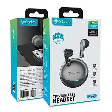 masin ucun bluetooth: Kateqoriya: Qulaqlıqlar Brend: Celebrat Model: W61 black Qiymət: 27 — 1