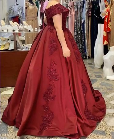 Haljine: Luksuzna bordo svečana haljina / venčanica (Kao nova!) ​Prodajem — 5