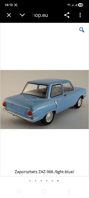 Спорт и хобби: ModelCar Group kolleksiya maşını – ZAZ-966 “Zaporojets” (açıq-mavi) — 6