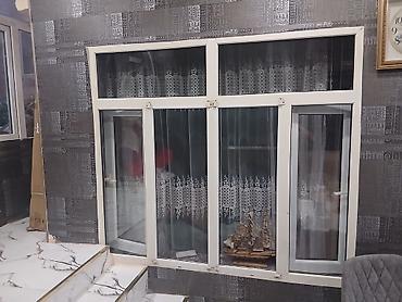 su ceni işlenmiş: İşlənmiş İkiqat şüşə paketi Plastik pəncərə, Еni: 180 sm, Uzunluğu: 160 sm — 1