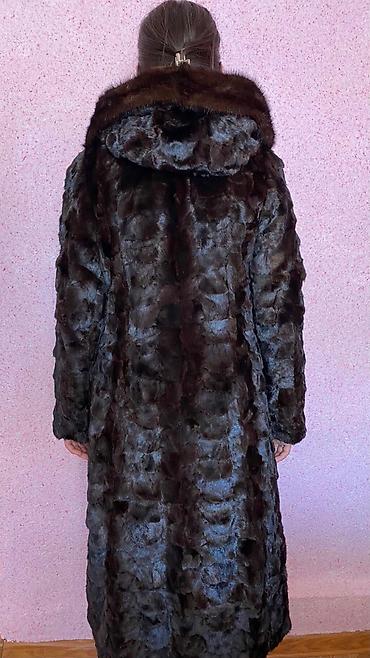 Шубы: Шуба, Норка, Длинная модель, С капюшоном, L — 4