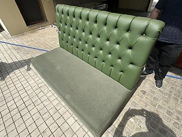 divan temizleme: Yashil chesterfield divan. Rahat, qupkasi teze, gozel divan — 2