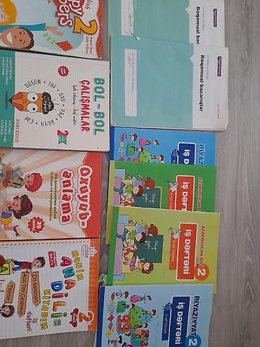 Школьные сумки: 2ci sinif kitablar birlikde 20 azn.içleri karandaşlada işlənən — 2