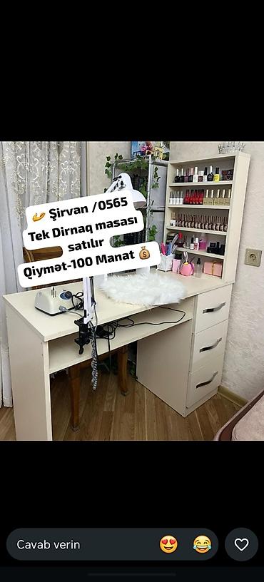 tək stol: Düz masa, Siyirməli, Polkalı, Laminat, Kredit yoxdur — 1