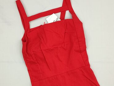 sukienki czerwona midi: Women`s dress, S (EU 36)