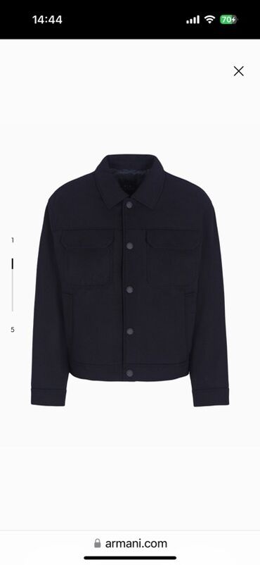 Рубашки: Мужская куртка, Бомбер, Осенняя, Armani Exchange, XL