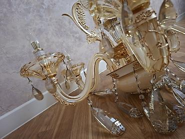 metbex ucun cilciraqlar: Çılçıraq, 8 lampa, Metal — 3