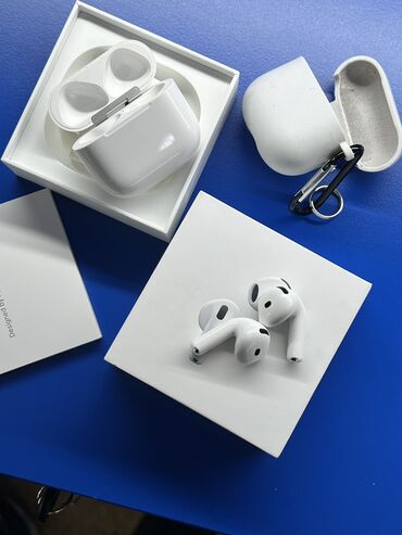Наушники: AirPods 4 с шумоподавлением🔥 Покупал в официальном магазине в прошлом