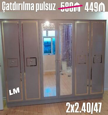 Ev üçün mebel: Geniş qarderob şkafı - Ölçü: 2 x 2.40 / 47 (hündürlük 2.40 m — 1