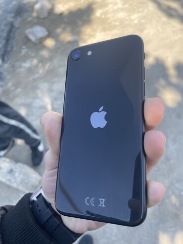 apple x qiymeti: IPhone SE 2020, 64 GB, Qara, Barmaq izi, Simsiz şarj, Sənədlərlə