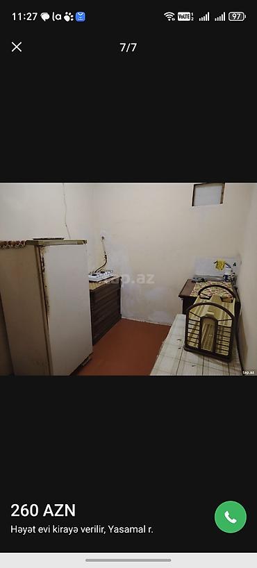 nerimanovda evler: Yasamal r-nunda həyət evi kirayə verilir – 260 AZN. Kommunal ödənişlər — 6