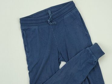 biale spodnie lniane: Спортивні штани, 9 р., 128/134, стан - Хороший