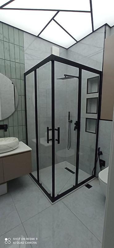 geometri: Hamam üçün şüşə kabinələr və sanitar aksesuarları - Duş kabinələri — 1