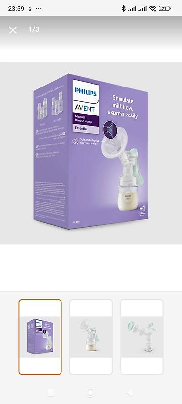 avent: Philips Avent Manual Breast Pump – Essential - Süd axınını — 1