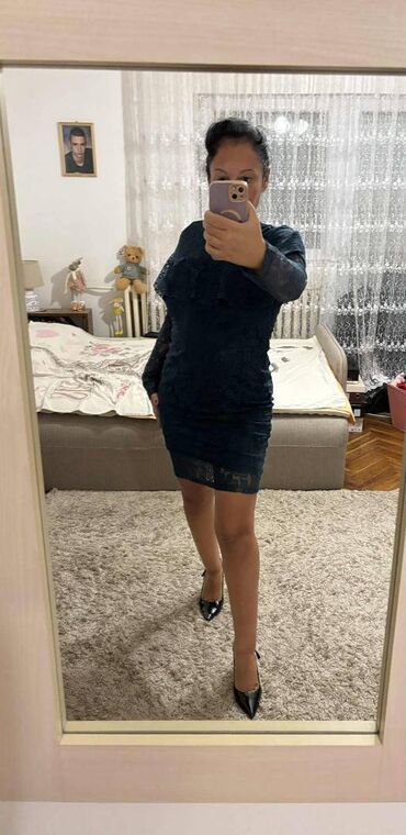 Haljine: PS Fashion XL (EU 42), bоја - Zelena, Večernji, maturski, Dugih rukava — 6