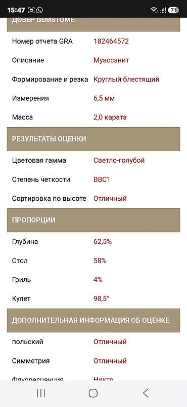 Аксессуары: 5.00+ карат, Самовывоз — 2