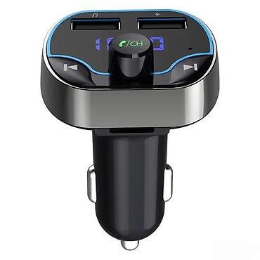 Audio oprema za auto: Bluetooth FM transmiter za automobil sa dvostrukim USB izlazom i LED — 2