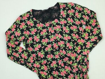 bluzki w kwiaty z bufiastymi rękawami: Blouse, S (EU 36), condition - Very good