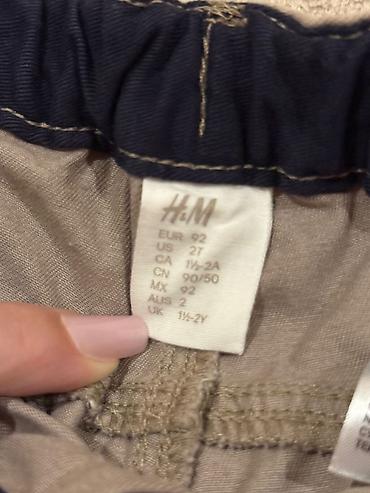 zıp zıp: H&M uşaq şalvarı - Ölçü: EUR 92 (US 2T, UK 1½–2Y) - Rəng — 2
