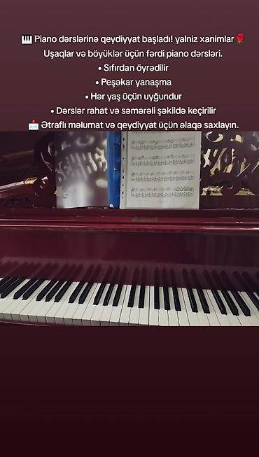 bazarstore satıcı maaş: 🎼 Avqust ayı üçün pianino dərslərinə qəbul davam edir! • Yeni — 1