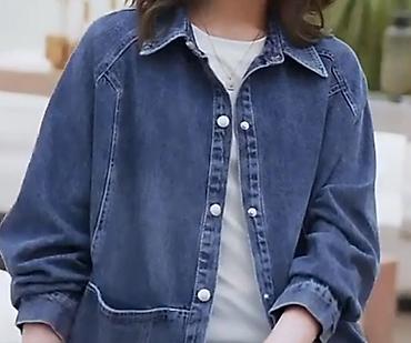 Толстовки, худи: Худи ментолового цвета с принтом Микки Мауса - 600 сом Джинсовая — 17