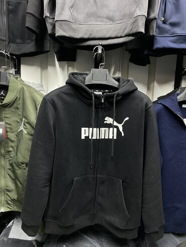 спортивный костюм puma: Эркектердин толстовкасы, M (EU 38), Puma, Жаңы, түсү - Кара, Өзү алып кетүү, Акылуу жеткирүү