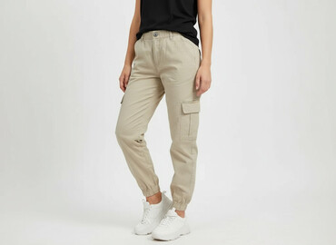 spodnie szerokie cropp: Cropp, Cargo for women, size M