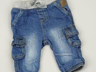 Jeansy: Spodnie jeansowe, C&A, 0-3 m, stan - Bardzo dobry
