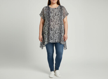 włoskie bluzki oversize: Bluzka damska, rozmiar XL