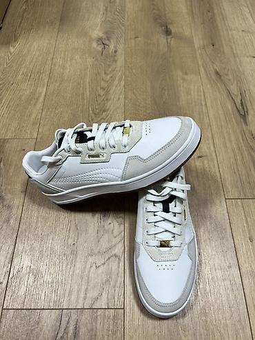 Кроссовки Puma, Оригинал, США! - Цвет: белый с бежевыми вставками