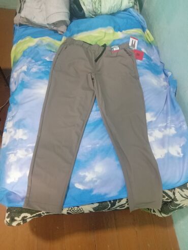 классические штаны: Джинсы и брюки, цвет - Бежевый, Новый