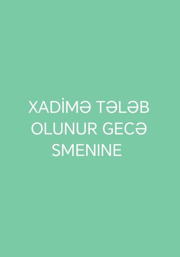 Tikiş: Xadimə tələb olunur
