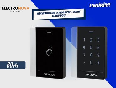 Noutbuklar üçün adapterlər: 💳 Hikvision DS-K1102AEM – Kart Oxuyucu ✔️ Mifare kart dəstəyi –