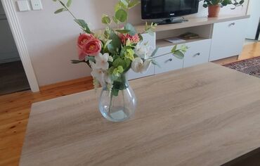 Süni güllər: RAZİNDƏ!!!!!! Gül dəsti vaza ilə bir yerdə. Pionlar və Evkalipt — 9