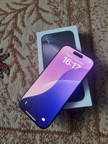 списанные айфоны бесплатно: IPhone 16 Pro, Б/у, 256 ГБ, Black Titanium, Защитное стекло, Кабель, Коробка, 98 %