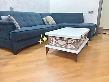 divan üçün parcalar: Kvadrat masa, Açılmayan, Təkərsiz, MDF, Zəmanətsiz — 1