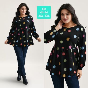 helanke od mokre likre: 2XL (EU 44), Floral, color - Multicolored
