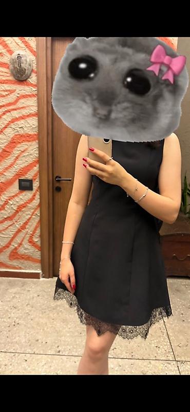mango canta: Qara mini don – zərif krujeva detallı - Model: Ətək hissəsi krujeva — 1