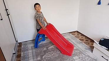 бу батуты: Детская горка Для дома, Пластик, Б/у — 5