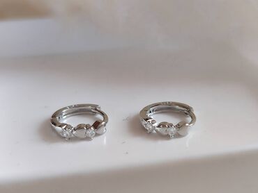 air max 720 818 metallic silver: Hoop earrings, Material: Silver