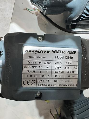 Системы полива: Поверхностный центробежный насос GRAND FAR QB60 Основные — 3