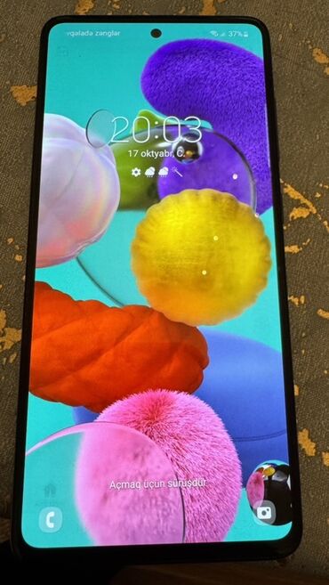 купить айфон 15 про в баку: Samsung Galaxy A51, 64 ГБ, цвет - Синий, Две SIM карты