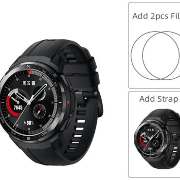 Smart saatlar: Yeni, Smart saat, Honor, Sensor ekran, rəng - Qara — 16